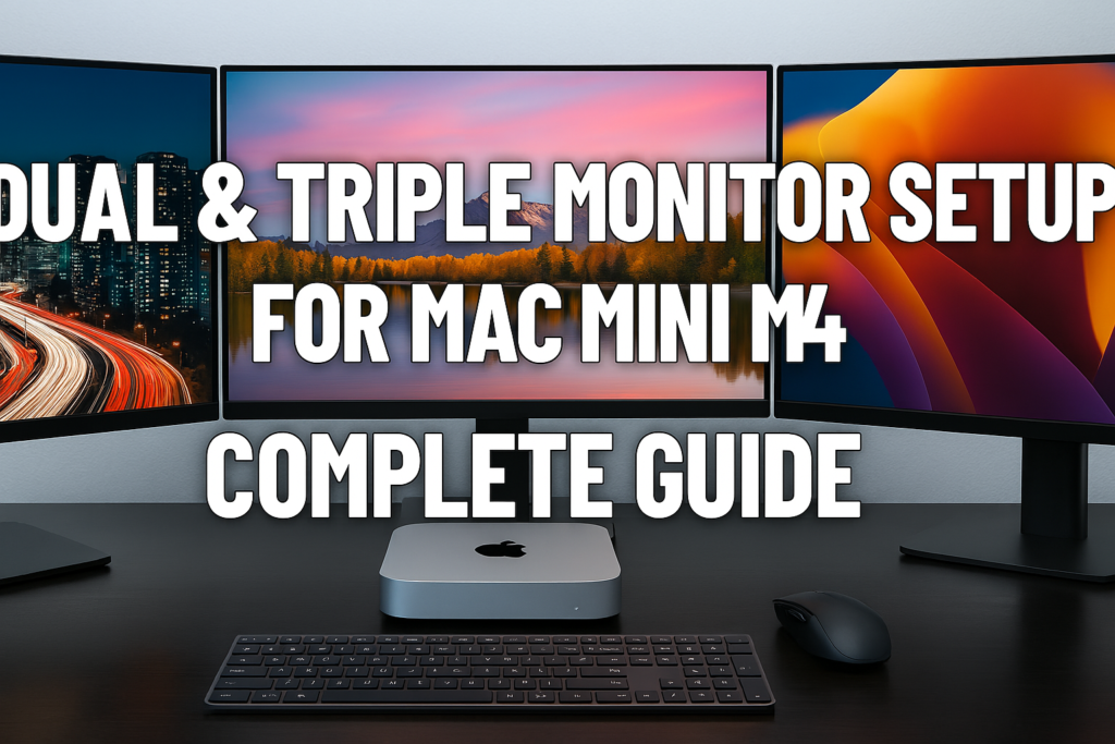 Dual & Triple Monitor Setup for Mac Mini M4